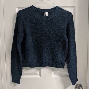 H&M Divided Navy Blue Basic Knit Sweater